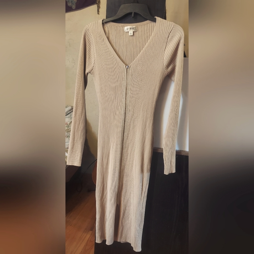 Say What Zip-up Dress